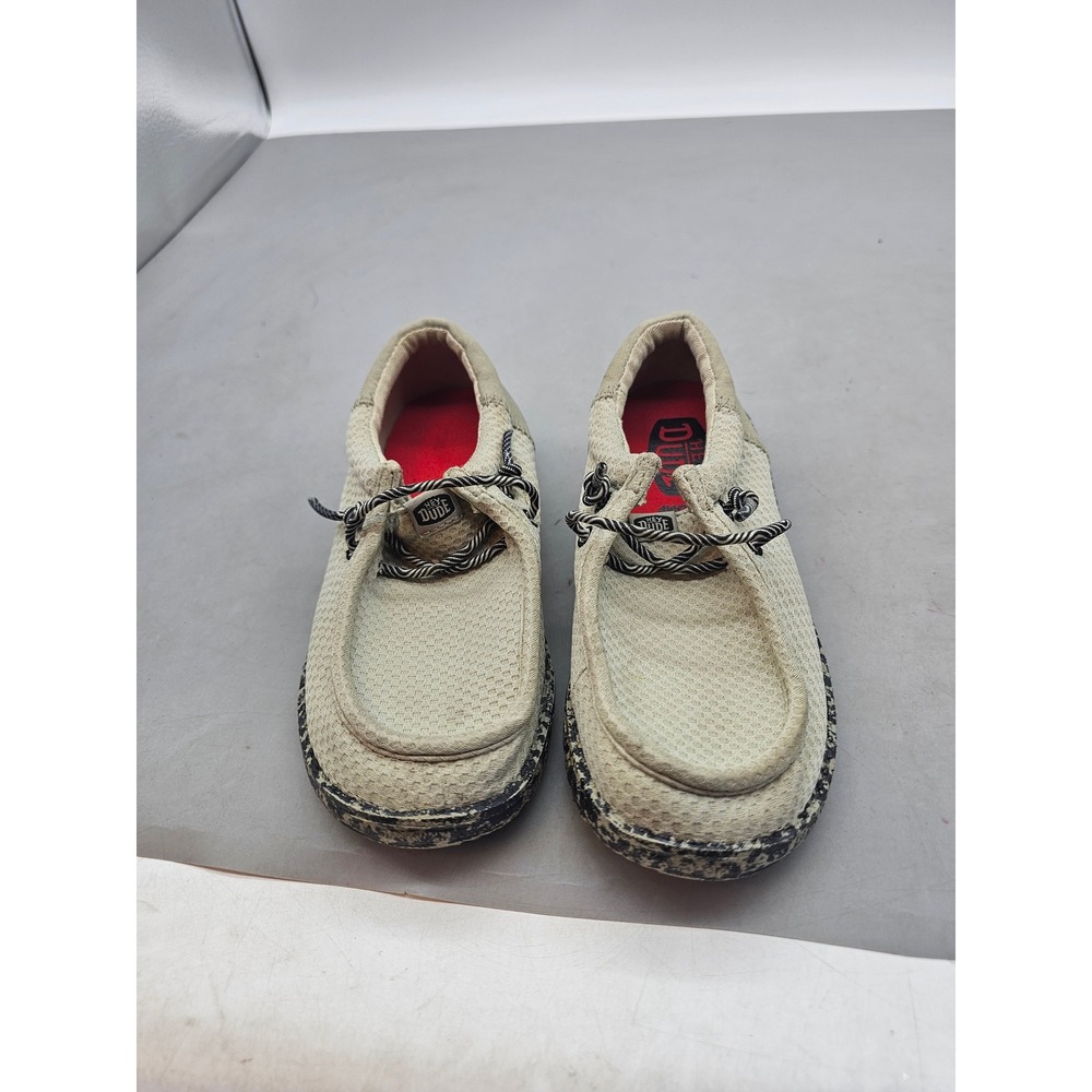 Hey Dude Wally Funky Nu Splatter Stone Mesh Loafers Shoes Kids C13 44193-270
